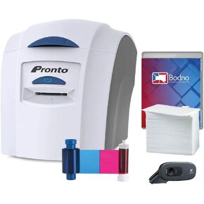 Magicard Pronto ID Card Printer & Complete Supplies Package with Bodno ID Software - Bronze Edition