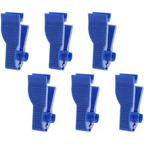 COHEALI 6pcs Dialysis Bag Clamp Catheter Tube Clamp Peritoneal Dialysis Fixator Dialysis Tubing Closure Clip Foley Catheter Stabilization Device Blue