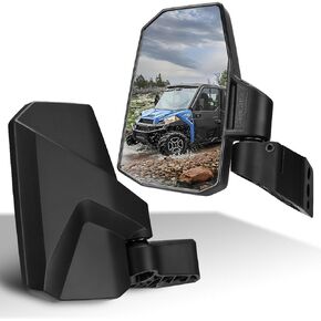 Ranger Side View Mirrors Door Mounted, The Spring Back Feature Allows Easy Reset After Fold, SHEJISI Upgraded UTV Mirrors for Full Door 2018-2024 Polaris Ranger Crew SP XP 570 1000, Polaris NorthStar