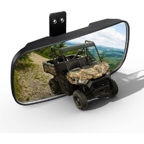 KEMIMOTO UTV Rear View Mirror Compatible with Polaris Ranger 500 570 900 XP 1000 XP/Crew 2017 2018 2019 2020 2021 2022 2023 2024 Factory Mounting Tab Required OEM#2879969