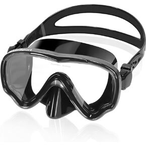 EverSport Swim Goggles Adult with Nose Cover, Clear Diving Mask Wide View No Blurring for Men Women Youth