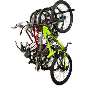 StoreYourBoard Bike Storage Rack, Holds 5 Bicycles, Home and Garage Organizer, Adjustable Wall Hanger Mount