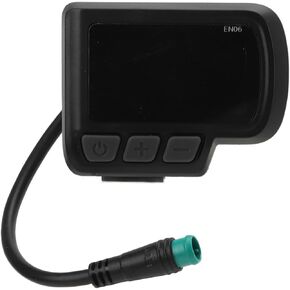 Electric Bicycle EN06 LCD Display,24V 36V 48V Bike Speed Meter with Waterproof Connector for Electric Bike Mountain Bike Scooter