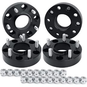 KSP 1.5" Ram 1500 Wheel Spacers, 4pcs 2002-2010 Dodge Ram 1500 Forged Rim Spacer with 9/16-18 Stud 77.8mm Hub Bore, 5x5.5 to 5x5.5 Durable Spacers with Hub Lip for Durango 2004-2009&Dakota 2005-2011