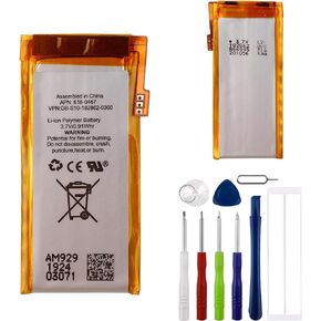 Replacement Battery 616-0406 Compatible with iPod Nano 5th Gen 5G 8GB 16GB 616-0406 250mAh A1320 with Tools