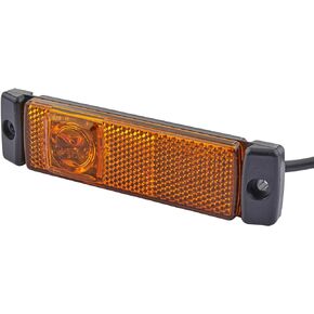 HELLA 2PS 008 645-011 Side Marker Light - LED - 12V, Yellow, Black