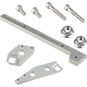 WMPHE LS Throttle Cable Bracket Adjustable 102mm Compatible with Sheet Metal Intake Manifold Aluminum Chevy 4.8 5.3 5.7 6.0 Corvette Camaro Pontiac Replacement for 551446 LS1 LS2 LS6
