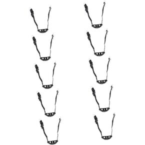 Kisangel 10pcs chin strap football helmet chin protection strap Helmet Strap Replacement Helmet strap for chin adjustable helmet strap helmet supply child cup belt portable polyester