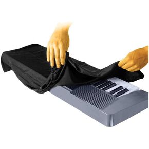 On-Stage Keyboard Dust Cover for 61 or 76 Key Keyboards, Black