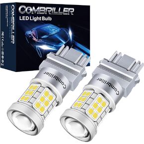 Combriller 3157 LED Bulb White 4 Pack, 3056 3156 3057 4157 led bulb white for led reverse lights turn signal bulb brake light bulb tail light bulb parking light bulb, pack of 4