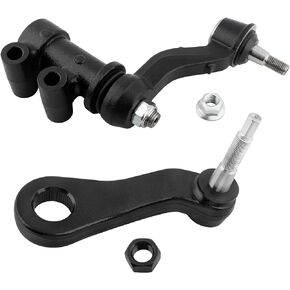 BOXI (Set of 2) Front Steering Pitman Arm + Idler Arm Assembly Fit for Chevrolet Silverado GMC Sierra 2500 HD 3500 HD 2011 2012 2013 2014 2015 2016 2017 2018 2019 | Replace K400018 K440019