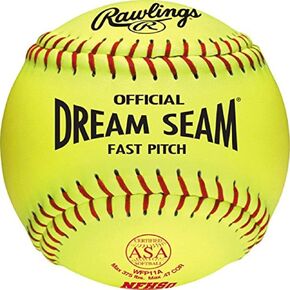 Rawlings | Official DREAM SEAM Fastpitch Softball | 11" ASA | WFP11A | 12 Count