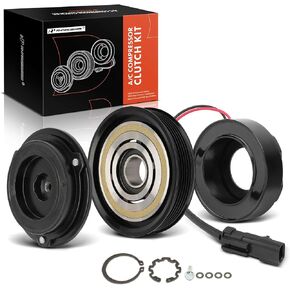 A-Premium AC Compressor Clutch 2001-2007 Compatible with Dodge Grand Caravan, Chrysler Town & Country, 2001-2003 Voyager, 3.3L 3.8L