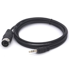 MIDI Cable, 3.5mm 1/8 inch TRS Stereo Male Jack to 5 Pin Din Plug Converter Cord Audio Cable (1.5meter)