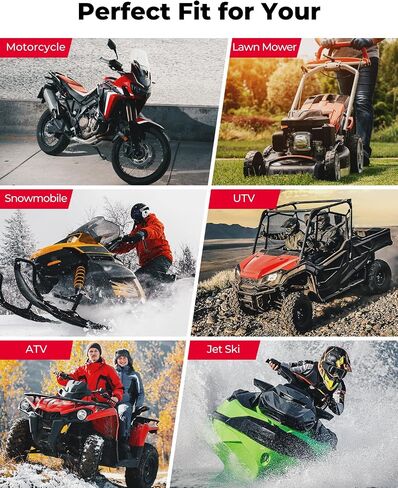 KEMIMOTO Lithium Motorcycle Battery YTX9-BS/YTX7A-BS, LiFePO4 12v Lithium Battery 4Ah, Full Charged, with 5 Universal-Fit EVA Spacers, Compatible with Motorcycle Lawn Mower ATV UTV Can-Am in Saudi Arabia