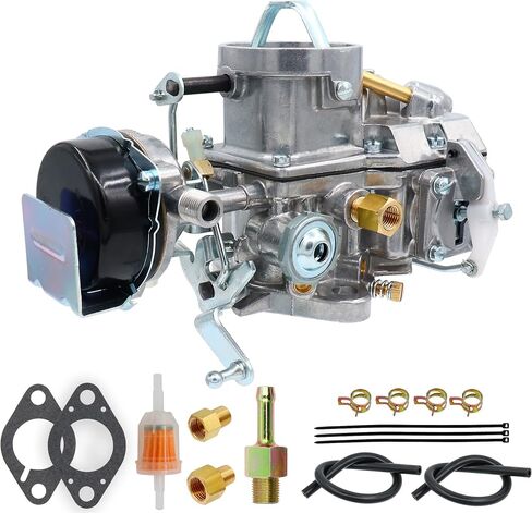 THUNDERMINGO New 1 Barrel Autolite 1100 Carburetor For 1964-1968 Ford Mustang Falcon 170 200 CID Engines Comet Fairlane Mercury 6 CYL hot air choke works with manual or automatic transmission in Saudi Arabia
