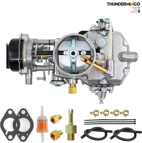THUNDERMINGO New 1 Barrel Autolite 1100 Carburetor For 1964-1968 Ford Mustang Falcon 170 200 CID Engines Comet Fairlane Mercury 6 CYL hot air choke works with manual or automatic transmission in Saudi Arabia