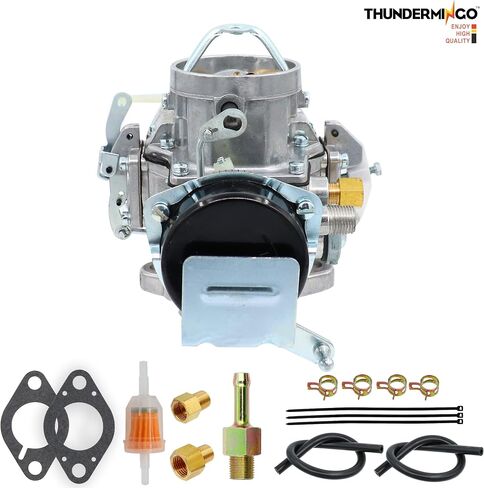 THUNDERMINGO New 1 Barrel Autolite 1100 Carburetor For 1964-1968 Ford Mustang Falcon 170 200 CID Engines Comet Fairlane Mercury 6 CYL hot air choke works with manual or automatic transmission in Saudi Arabia