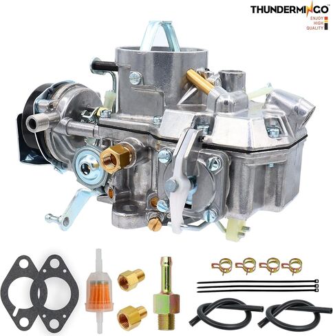 THUNDERMINGO New 1 Barrel Autolite 1100 Carburetor For 1964-1968 Ford Mustang Falcon 170 200 CID Engines Comet Fairlane Mercury 6 CYL hot air choke works with manual or automatic transmission in Saudi Arabia