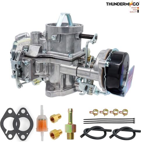 THUNDERMINGO New 1 Barrel Autolite 1100 Carburetor For 1964-1968 Ford Mustang Falcon 170 200 CID Engines Comet Fairlane Mercury 6 CYL hot air choke works with manual or automatic transmission in Saudi Arabia