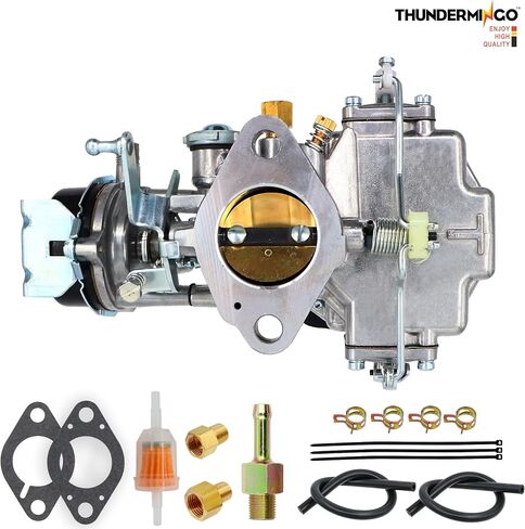 THUNDERMINGO New 1 Barrel Autolite 1100 Carburetor For 1964-1968 Ford Mustang Falcon 170 200 CID Engines Comet Fairlane Mercury 6 CYL hot air choke works with manual or automatic transmission in Saudi Arabia
