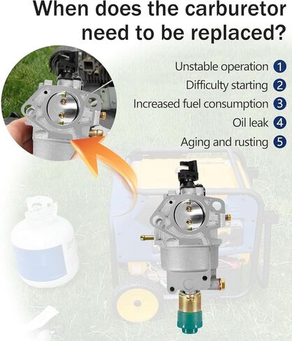 مكربن ​​380723515 375715509 مناسب لمحرك فيرمان 439cc 5700/7500/8000/9400/10000 وات مناسب لمكربن ​​Huayi 490.131000.16F in Kuwait