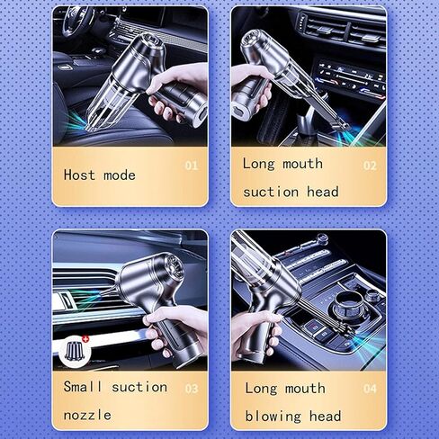 TEDATATA مكنسة كهربائية محمولة باليد، منظف لاسلكي منزلي متعدد الوظائف، 9500PA، منظف عالي الطاقة للأريكة/السيارة/شعر الحيوانات الأليفة in Kuwait