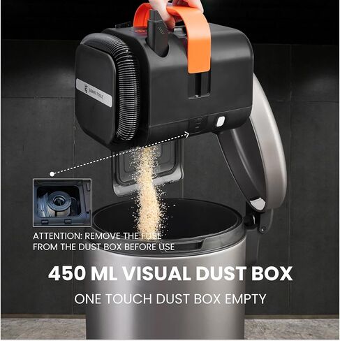 مكنسة كهربائية للسيارة من Giraffe Tools مع سلك طاقة قابل للسحب بطول 16.5 قدم وخرطوم بطول 4 أقدام، 7.5 كيلو باسكال DC12V، مكنسة كهربائية للسيارة مع ضوء LED وفوهتين باللون الأسود in Kuwait