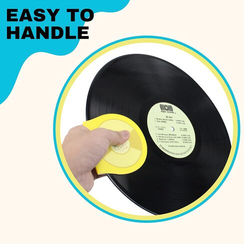 Vinyl Quantum 6 Pieces Anti Static Record Miiten & Handler - Record Player Accesories with Soft Microfiber Material, Protect Against Scratch & Dirt. in Saudi Arabia