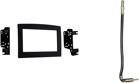 Metra 95-6528B Double Din Dash Kit for 2006-2010 Dodge Ram (Black) & Metra 40-CR10 Chrysler/Dodge/Jeep/Ford/GM 2002-Up Car Antenna Adapter in Saudi Arabia