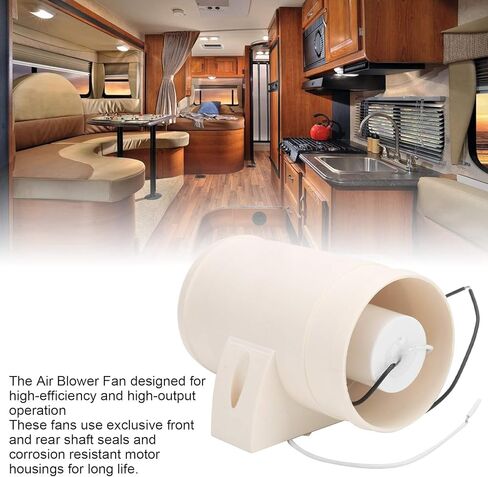 4" in-Line Marine Bilge Air Blower 12V 270, Bilge Blower, Turbo in Line Bilge Blower, 5 Blades Fan 3in RV Ventilation Fan Low Current Draw for Boat Marine in Kuwait