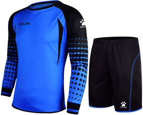 KELME Soccer Goalie Jersey Padded Uniform Kit - Goalkeeper Jersey, Shorts, Socks - Mens Football Padded Shirt Kids/Adult Size in Kuwait