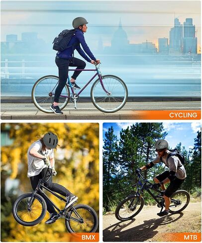 Skateboard Helmet, Adjustment Bike Helmets, Multi-Sport Bicycle Skateboard Skating Longboard Commuter Helmet for Men Women in Saudi Arabia