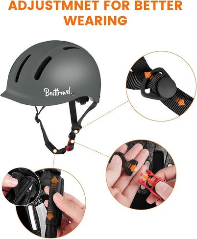 Skateboard Helmet, Adjustment Bike Helmets, Multi-Sport Bicycle Skateboard Skating Longboard Commuter Helmet for Men Women in Saudi Arabia