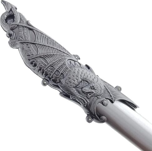 Saint George Dragon Saber Fantasy Knight Sword - Dull Blade - for Collections, Gifts in Kuwait