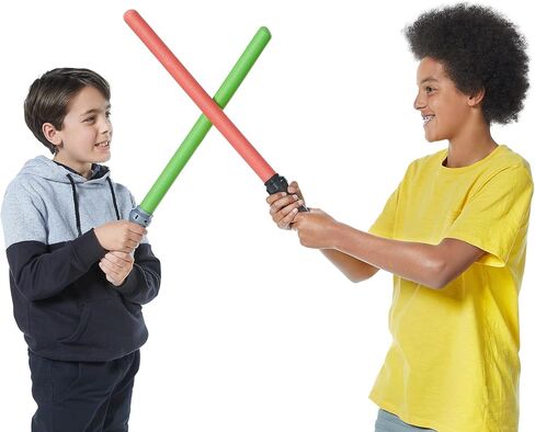 X-Shot Light Sword 2 Pack من ZURU - سيف لعب مضيء من الفوم LED للأطفال والكبار in Kuwait