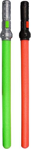 X-Shot Light Sword 2 Pack من ZURU - سيف لعب مضيء من الفوم LED للأطفال والكبار in Kuwait