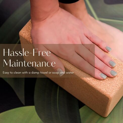 مكعبات يوجا من الفلين الطبيعي من SymBody، قطعتان - مكعبات يوجا عالية الكثافة مع سطح غير قابل للانزلاق، كتلة فلين خفيفة الوزن ومقاومة للرطوبة، ملحقات يوجا مثالية للرجال والنساء، البيلاتس والتأمل in Kuwait