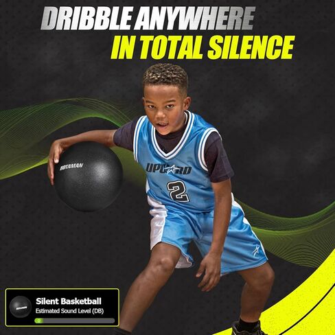 Silent Basketball 2.0 Edition Indoor Basketball Size 7 (29.5") Foam Basketball for Quiet Dribbling Indoor Training Basketball in Saudi Arabia