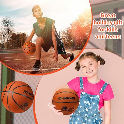6 Pcs Basketballs Bulk Christian Charity Donation Supplies Size 5 Basketballs for Kids 27.5 Inch Basketball with Pump Xmas Gifts for Kids Basketball Games Training in Saudi Arabia
