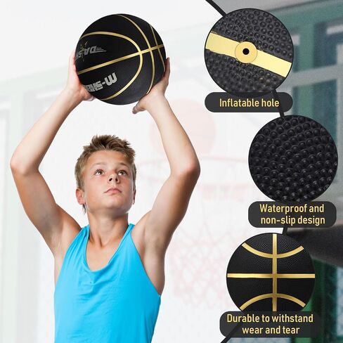 6 Pcs Basketballs Bulk Christian Charity Donation Supplies Size 5 Basketballs for Kids 27.5 Inch Basketball with Pump Xmas Gifts for Kids Basketball Games Training in Kuwait