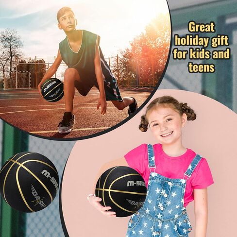 6 Pcs Basketballs Bulk Christian Charity Donation Supplies Size 5 Basketballs for Kids 27.5 Inch Basketball with Pump Xmas Gifts for Kids Basketball Games Training in Kuwait