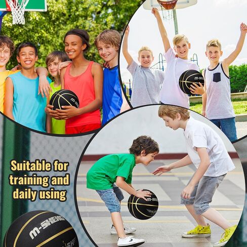6 Pcs Basketballs Bulk Christian Charity Donation Supplies Size 5 Basketballs for Kids 27.5 Inch Basketball with Pump Xmas Gifts for Kids Basketball Games Training in Kuwait