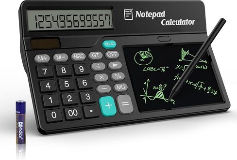 آلة حاسبة مع شاشة عرض كبيرة مكونة من 12 رقمًا، أزرار كبيرة مريحة تعمل باللمس، تدعم الطاقة الشمسية والبطارية للمكتب والمدرسة والمنزل والأعمال in Kuwait