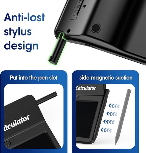 آلة حاسبة مع شاشة عرض كبيرة مكونة من 12 رقمًا، أزرار كبيرة مريحة تعمل باللمس، تدعم الطاقة الشمسية والبطارية للمكتب والمدرسة والمنزل والأعمال in Kuwait