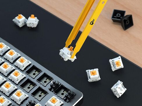 Lube Kit - Mechanical Switch and Stabilizer Lubrication Acrylic Platform - Included Keycap Puller, Switch Puller, Switch Opener, Lube Brush, G-Lube Synthetic Lubricant in Saudi Arabia