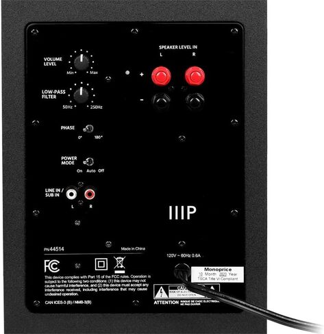 Monoprice CSW-8 8in 100 Watt Compact Subwoofer in Saudi Arabia