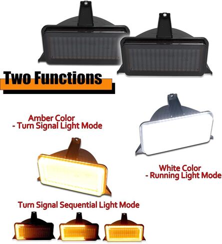 ADIIL Smoked Black Lens Front Turn Signal Lights front Bumper Parking Lamps For 1983-87 Chevrolet GMC Pickup Truck in Saudi Arabia