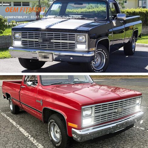 ADIIL Smoked Black Lens Front Turn Signal Lights front Bumper Parking Lamps For 1983-87 Chevrolet GMC Pickup Truck in Saudi Arabia
