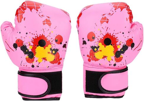 Children Boxing Gloves PU Children Sparring and Training Boxing Gloves for Age 2-11 Years (Pink) in Saudi Arabia